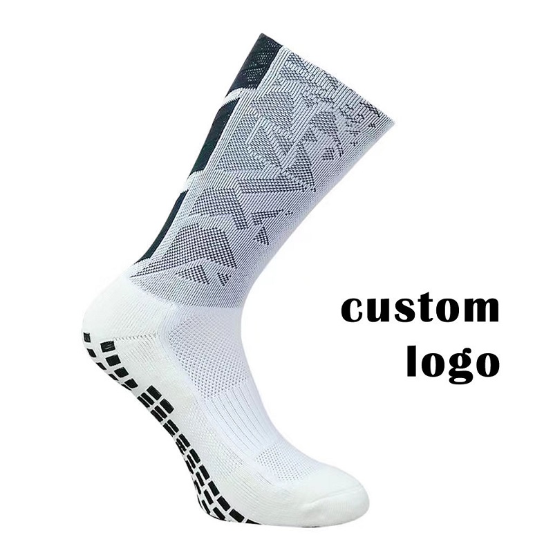 Thiết kế tùy chỉnh Grip SOCKS chuyênnghiệp Thể thao Mid Crew Bóng đá Thể thao Bóng đá chống trượt tất